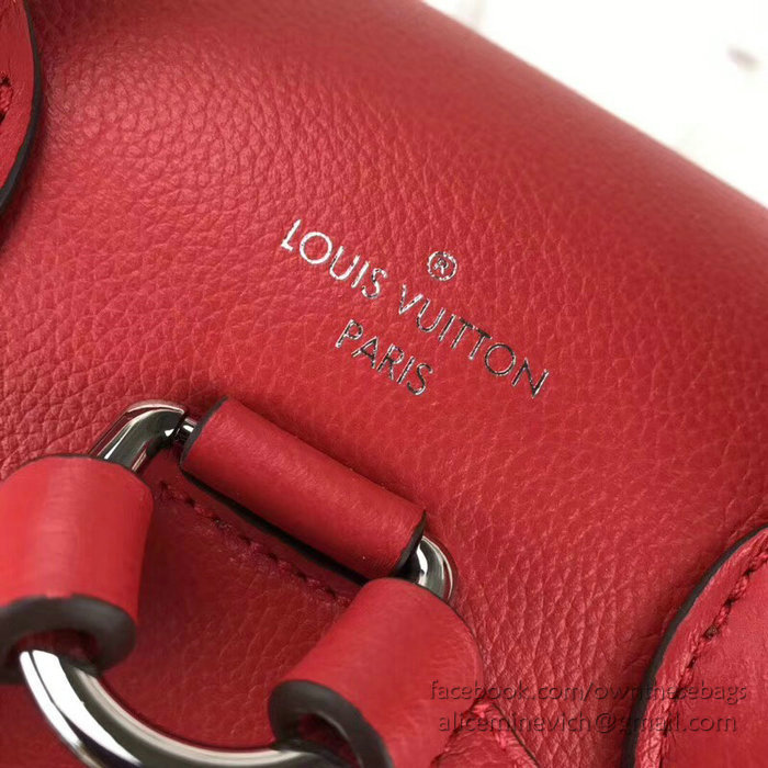 Louis Vuitton Soft Calfskin Lockme Backpack Red M41817