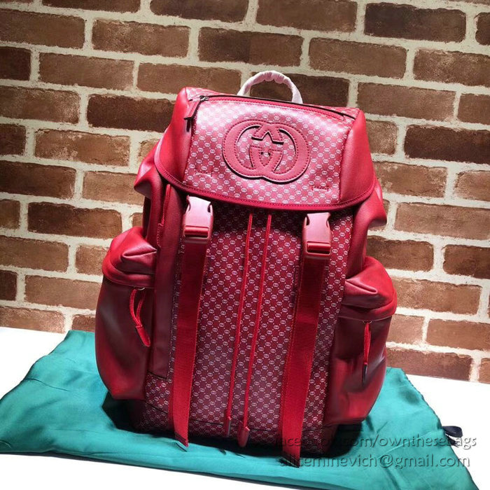 Gucci-Dapper Dan backpack Red 536413