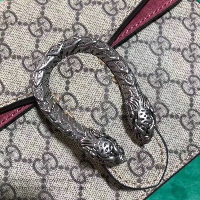 Gucci Dionysus GG Supreme Mini Bag Burgundy 421970