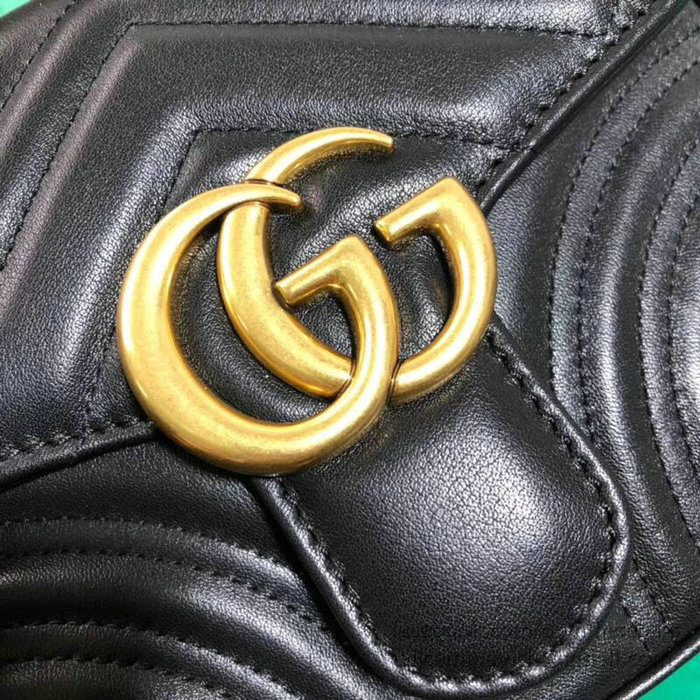 Gucci GG Marmont Mini Top Handle Bag Black 547260