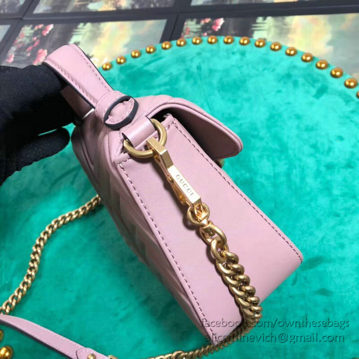 Gucci GG Marmont Mini Top Handle Bag Pink 547260