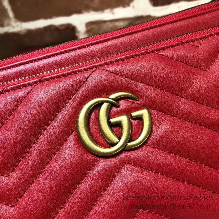 Gucci GG Marmont Shoulder Bag Red 453878