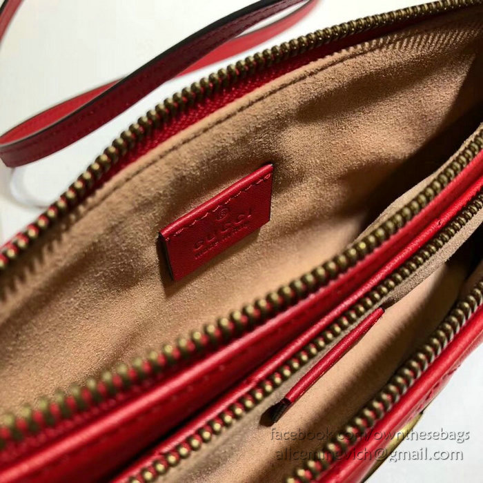 Gucci GG Marmont Shoulder Bag Red 453878