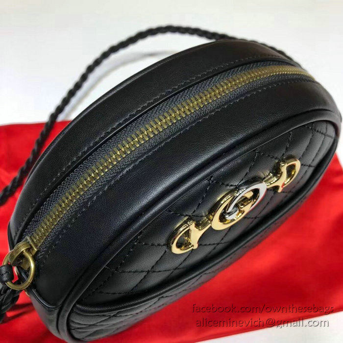 Gucci Laminated Leather Mini Bag Black 534951