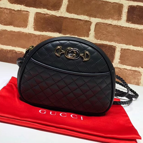 Gucci Laminated Leather Mini Bag Black 534951