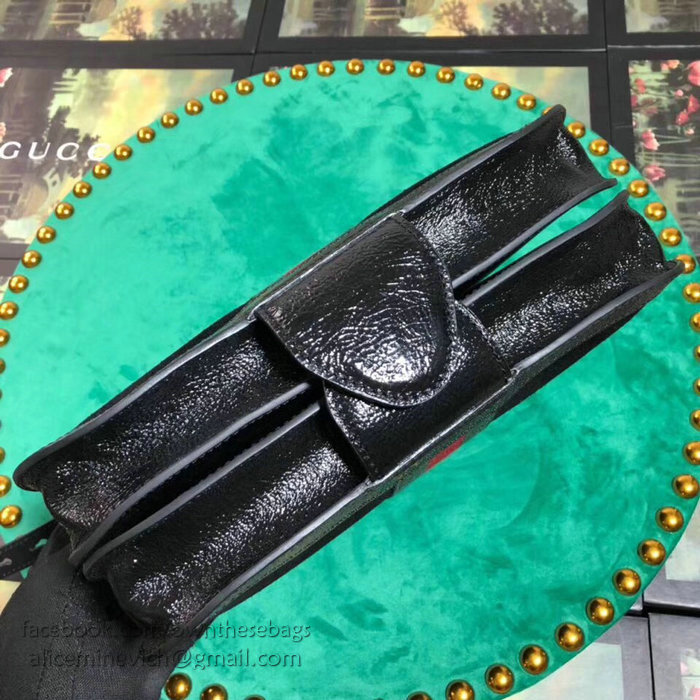 Gucci Leather Shoulder Bag Black 523658