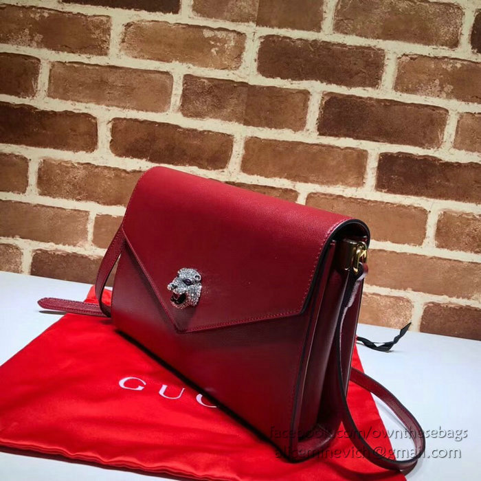 Gucci Medium Shoulder Bag Burgundy c