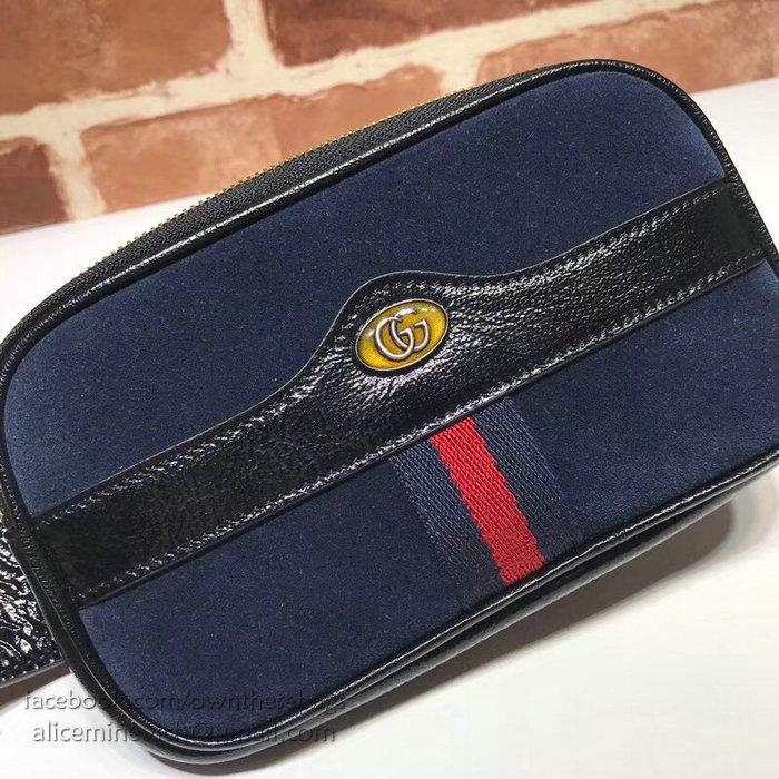 Gucci Ophidia Suede Belted Iphone Case Blue 519308