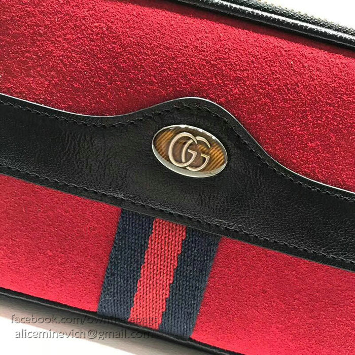 Gucci Ophidia Suede Belted Iphone Case Red 519308