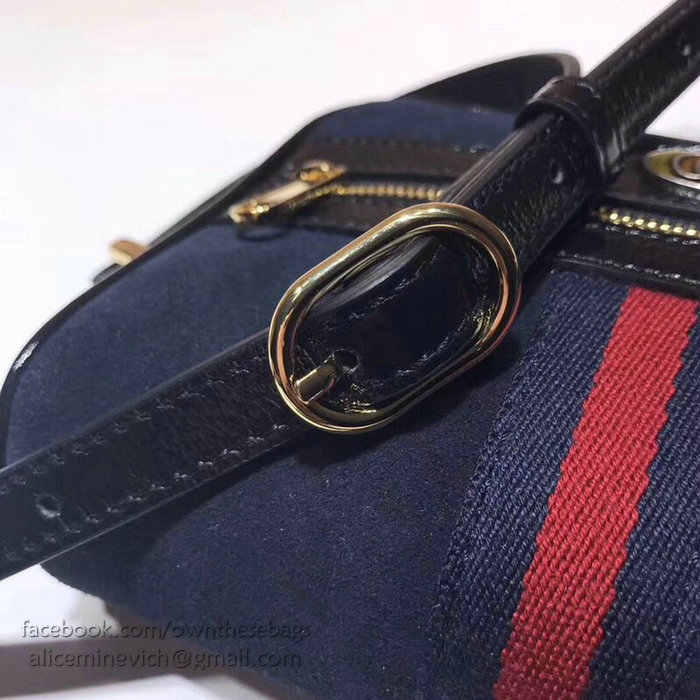 Gucci Ophidia Suede Mini Shoulder Bag Blue 517350