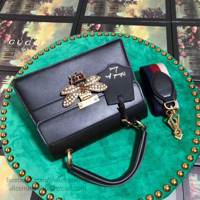 Gucci Queen Margaret Small Top Handle Bag Black 476541