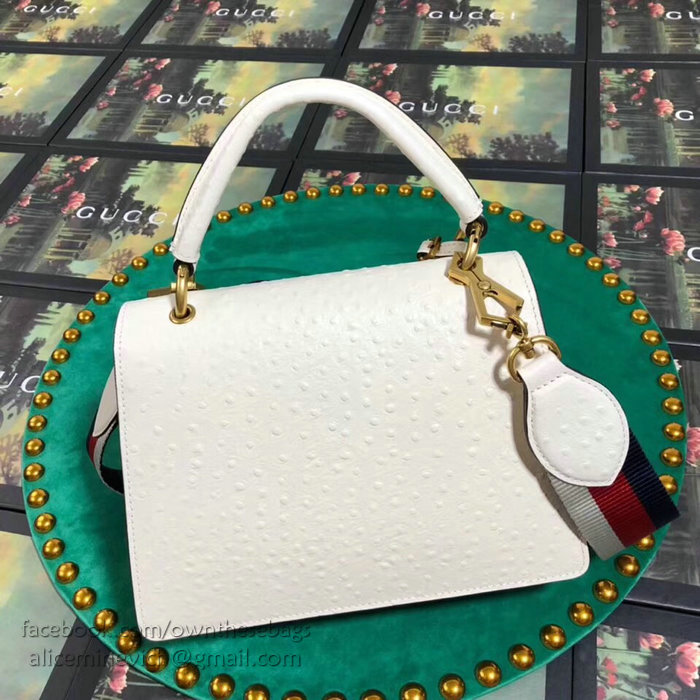 Gucci Queen Margaret Small Top Handle Bag White 476541