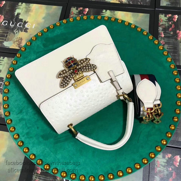 Gucci Queen Margaret Small Top Handle Bag White 476541