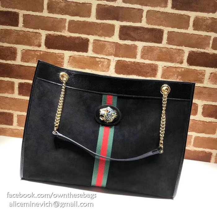 Gucci Rajah Large Tote Black 537219