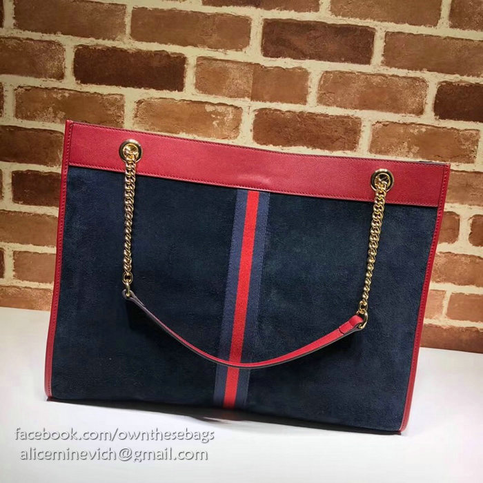 Gucci Rajah Large Tote Blue 537219