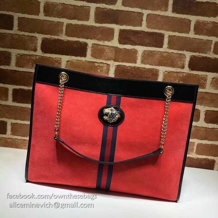 Gucci Rajah Large Tote Red 537219