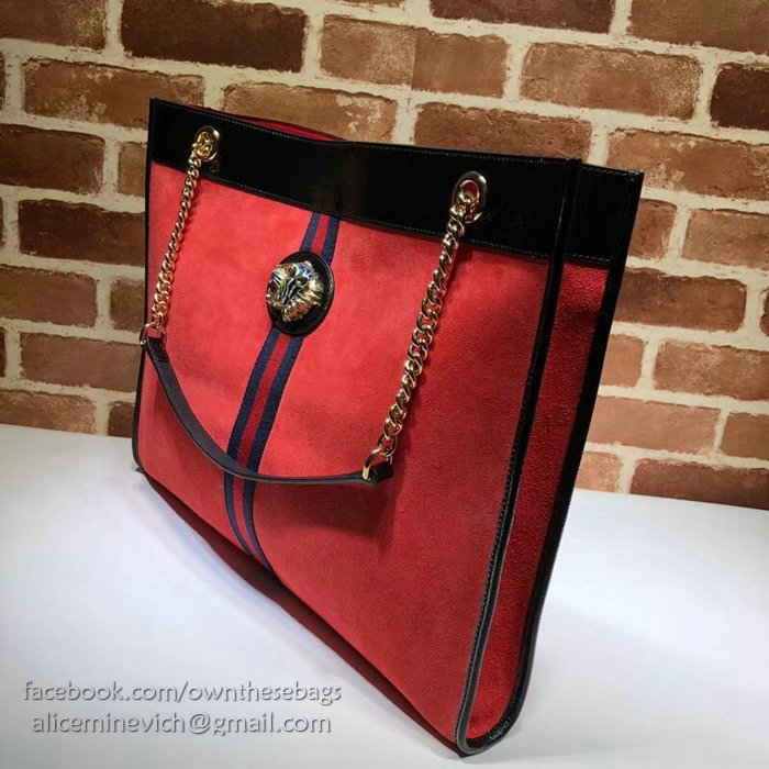 Gucci Rajah Large Tote Red 537219