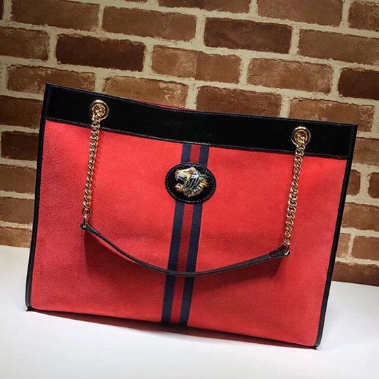 Gucci Rajah Large Tote Red 537219