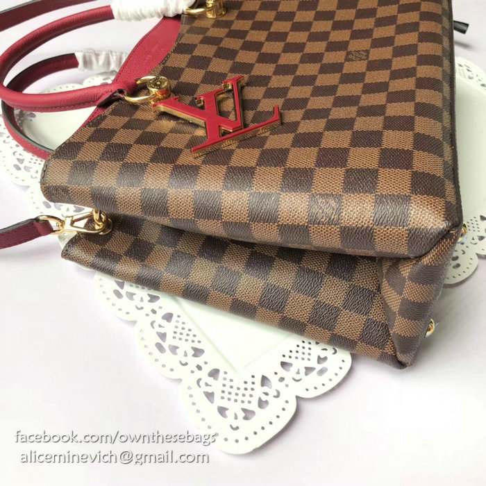 Louis Vuitton Damier Ebene Canvas LV Riverside Burgundy N40050