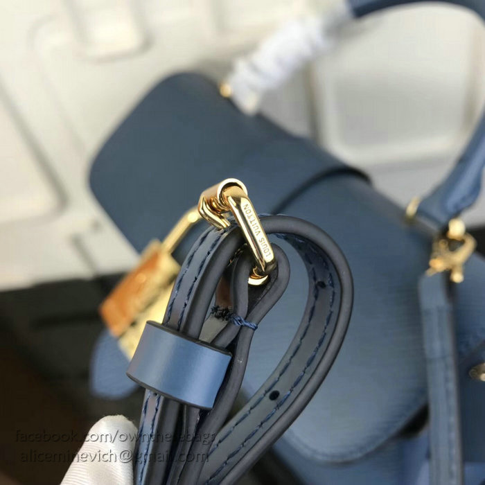 Louis Vuitton Epi Leather Top Handle Bag Blue M43129