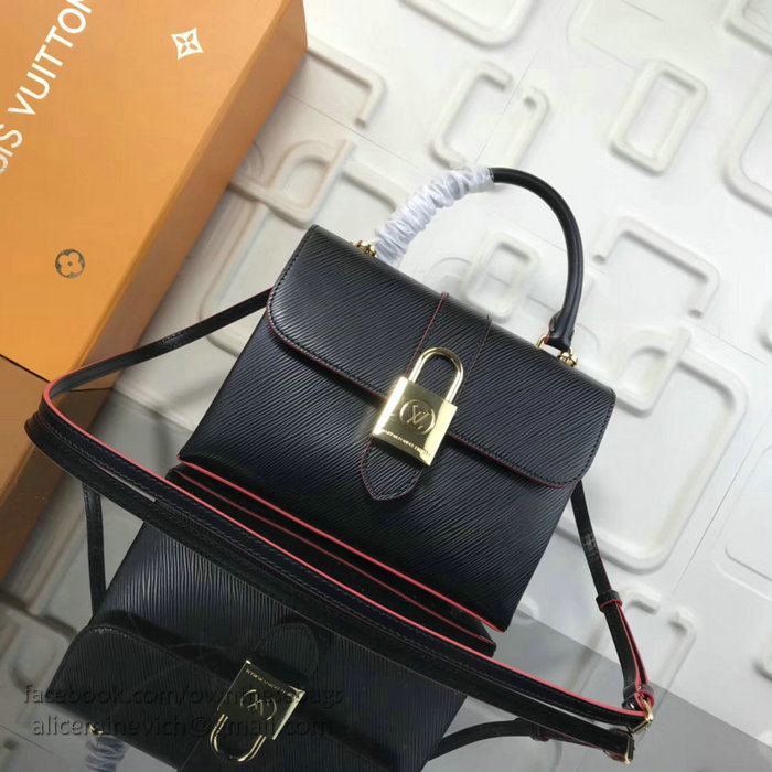 Louis Vuitton Epi Leather Top Handle Bag Noir M43129