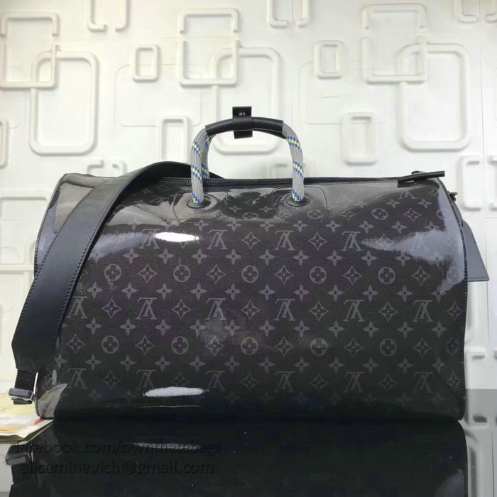 Louis Vuitton Monogram Eclipse Glaze Keepall Bandouliere 50 M43886