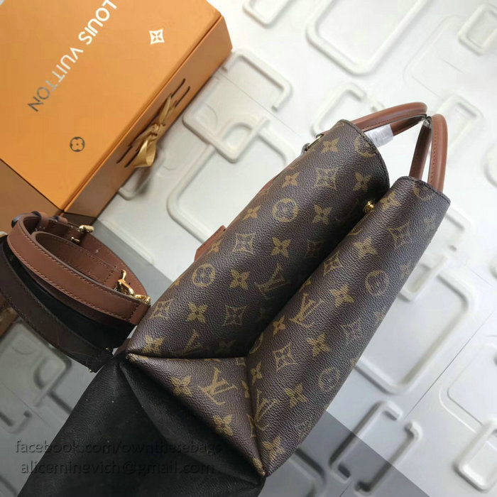 Louis Vuitton Monogram Canvas Flower Tote Brown M43550