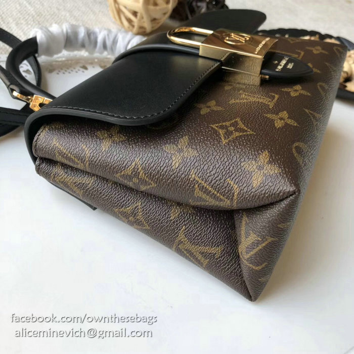 Louis Vuitton Monogram Canvas Top Handle Bag Noir M43129