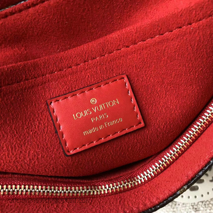 Louis Vuitton Monogram Canvas Top Handle Bag Red M43129