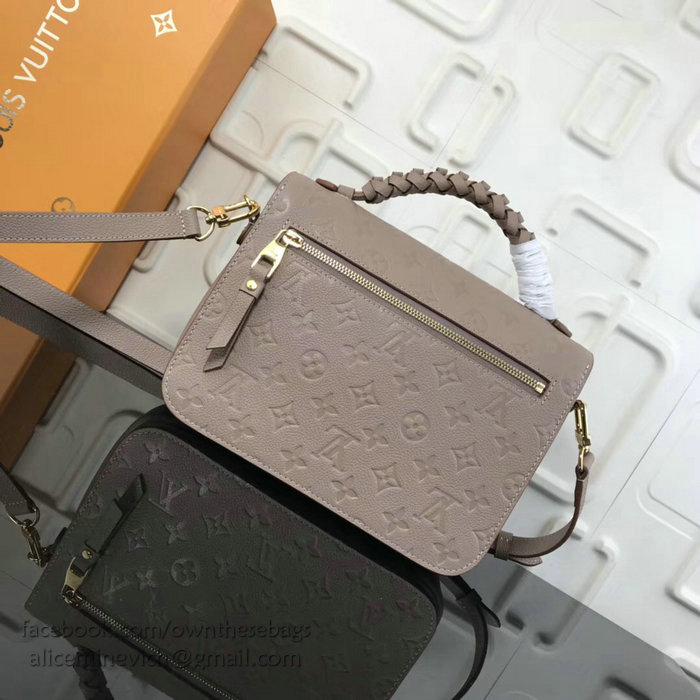 Louis Vuitton Monogram Empreinte Pochette Metis Grey M43942