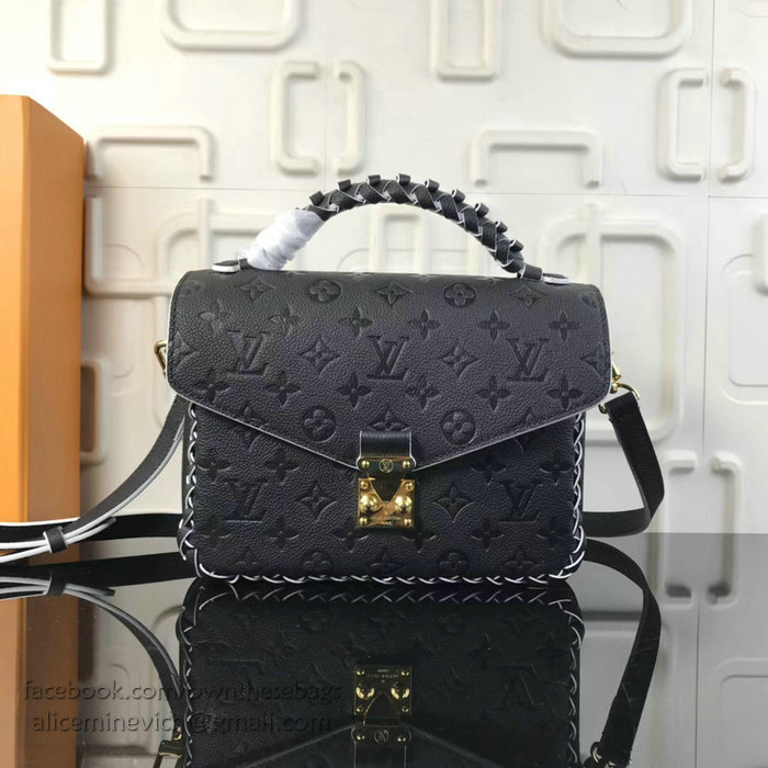 Louis Vuitton Monogram Empreinte Pochette Metis Noir M43942