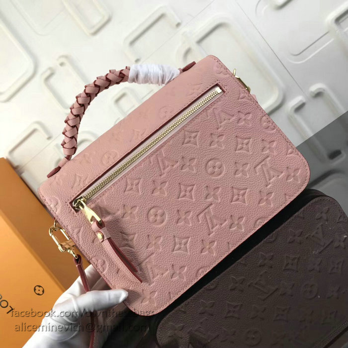 Louis Vuitton Monogram Empreinte Pochette Metis Pink M43942