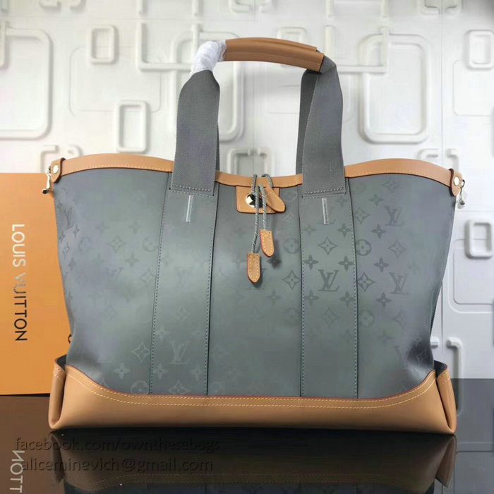 Louis Vuitton Monogram Titanium Canvas Tote M43883