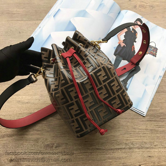 Fendi Mon Tresor Bucket Bag Red F80261