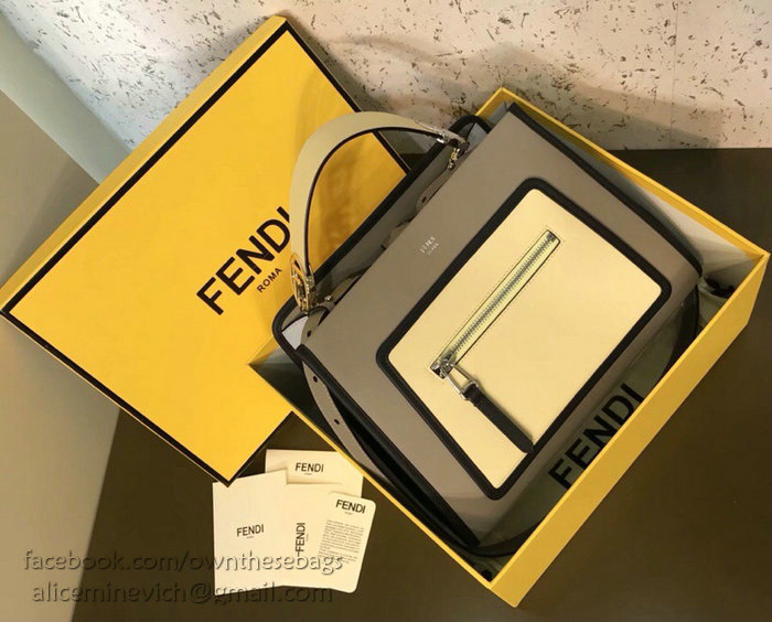 Fendi Runaway Small Tote Bag Grey F83441