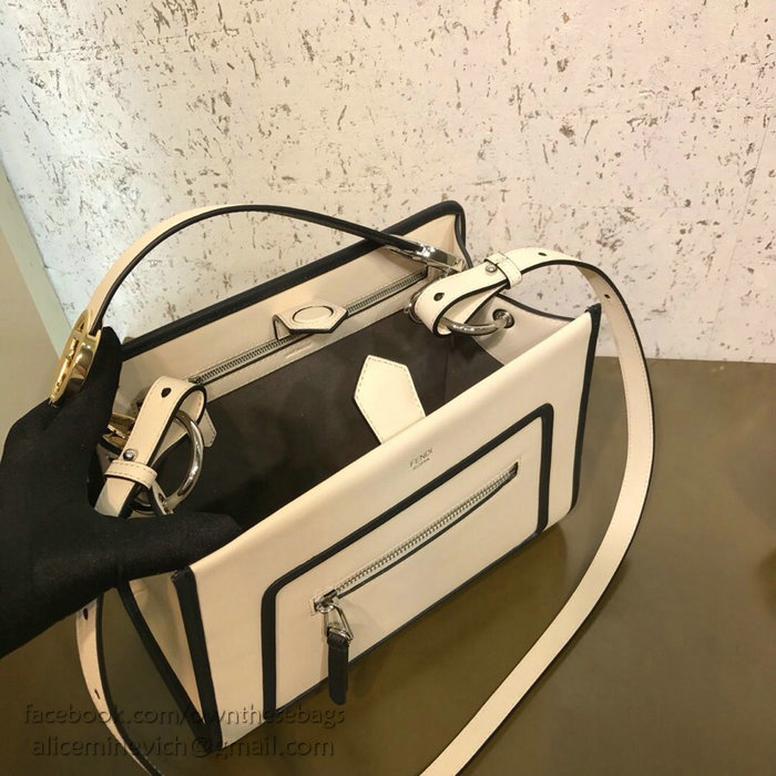 Fendi Runaway Small Tote Bag Off-white F83441