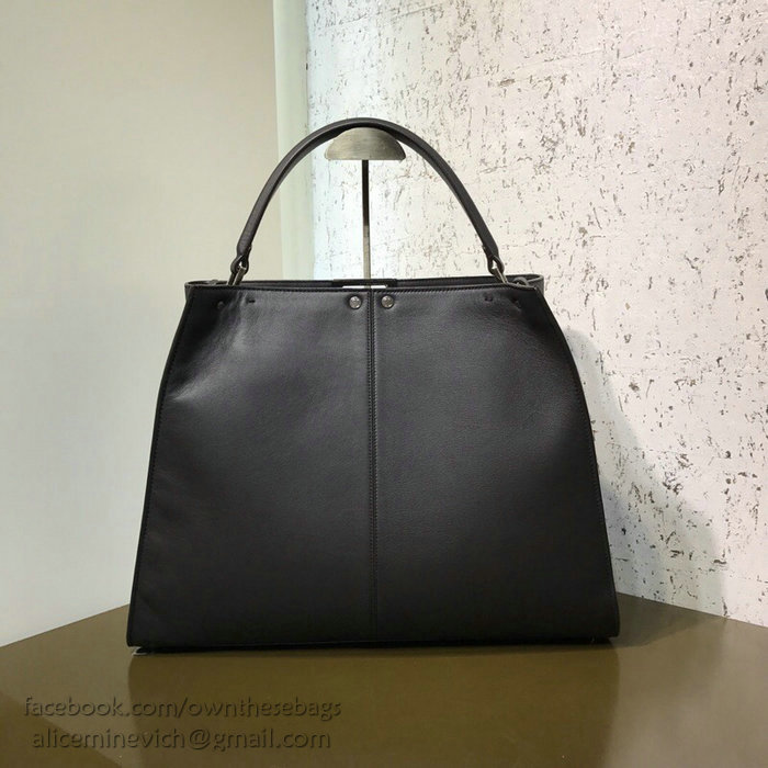 Fendi Soft Calfskin Peekaboo X-LITE Bag Black F83042