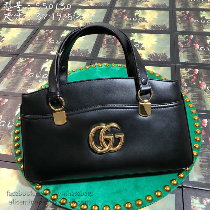 Gucci Arli Large Top Handle Bag Black 550130