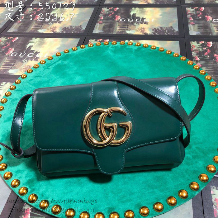 Gucci Arli Small Shoulder Bag Green 550129