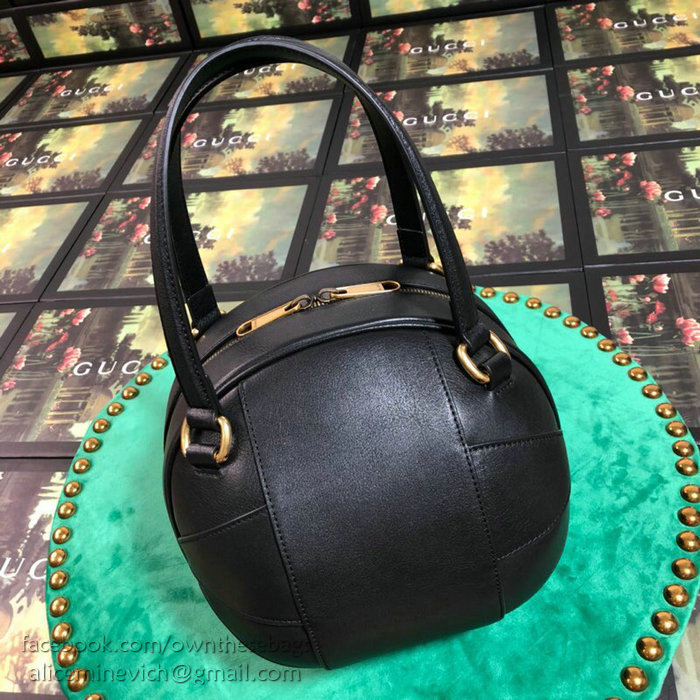 Gucci Basketball Shaped Tote Bag Black 536110