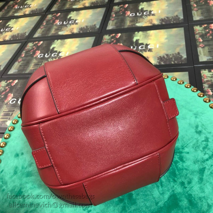 Gucci Basketball Shaped Tote Bag Red 536110