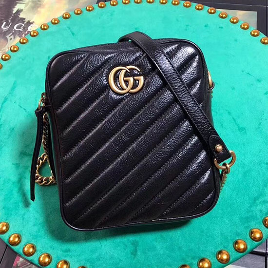 Gucci GG Marmont Mini Shoulder Bag Black 550155