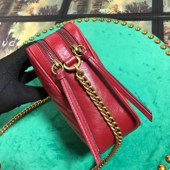 Gucci GG Marmont Mini Shoulder Bag Red 550155