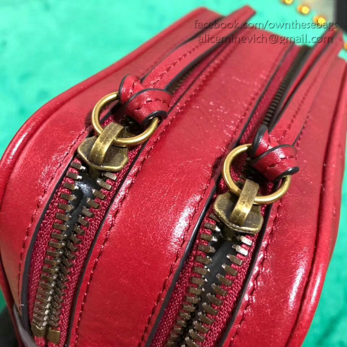 Gucci GG Marmont Mini Shoulder Bag Red 550155