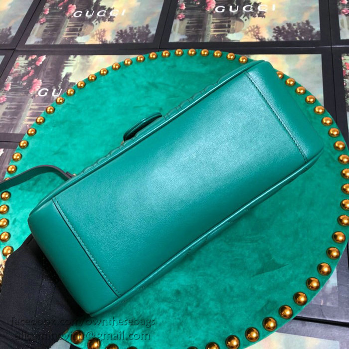 Gucci GG Marmont Small Shoulder Bag Green 498110