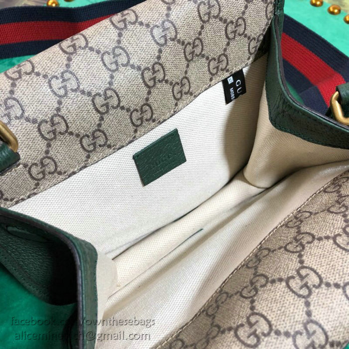 Gucci GG Supreme Messenger Bag Green 501050