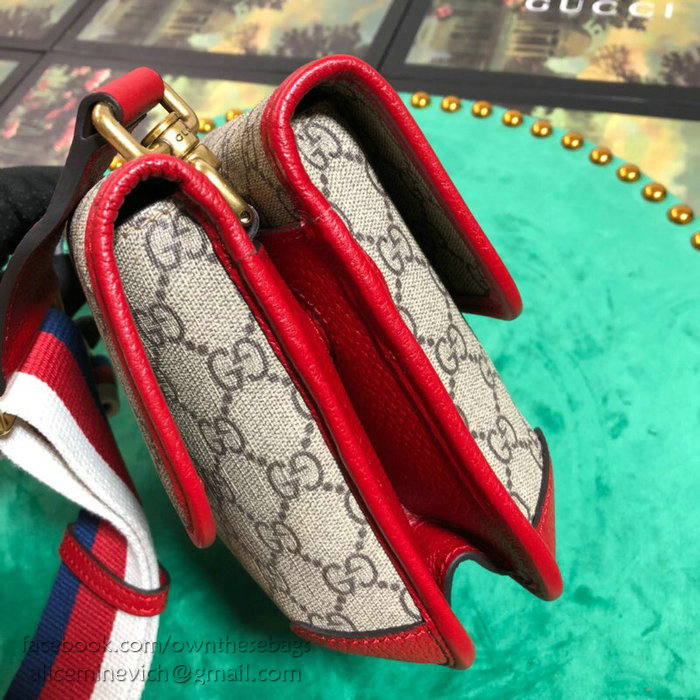 Gucci GG Supreme Messenger Bag Red 501050