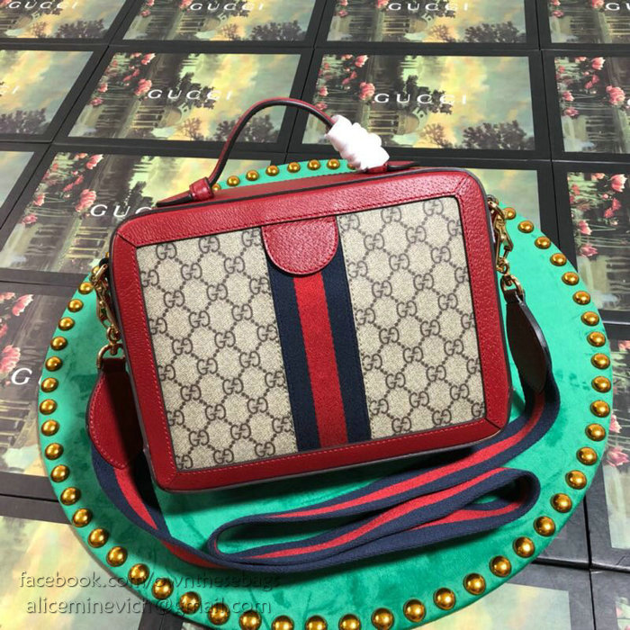 Gucci Ophidia Small GG Shoulder Bag Red 550622