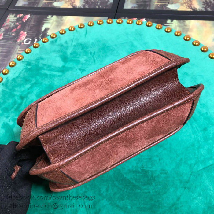 Gucci Suede Messenger Bag Burgundy 501050