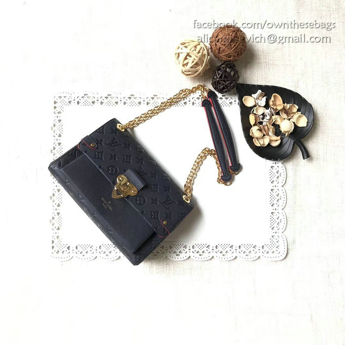 Louis Vuitton Monogram Empreinte VAVIN PM Navy Blue M52271